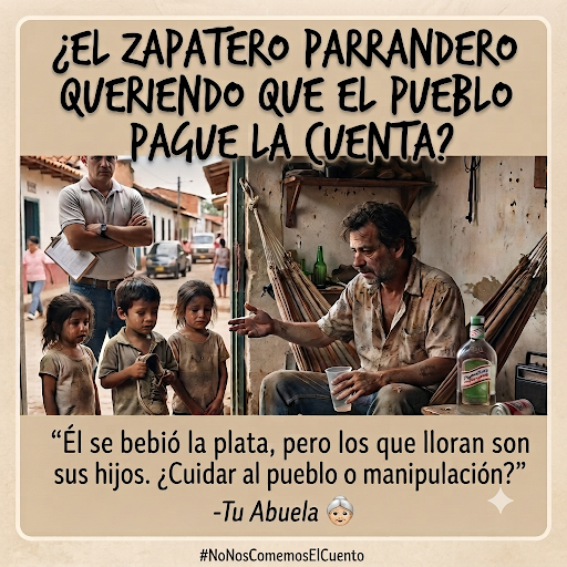 ¿USTED DEJARÍA QUE EL VECINO SE EMBORRACHE Y LE MANDE A COBRAR LA CUENTA A USTED?